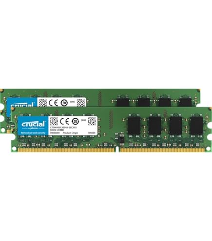 4GB 2X2GB RAM PC2-6400U 800MHZ 2RX8 DDR2 NON-ECC Unbuffered For